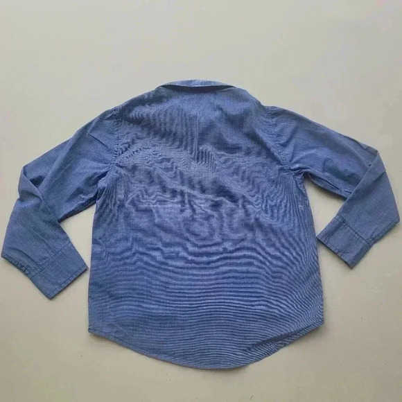 Lot Of 2 Old Navy Built-In Flex Navy Blue Boys White Button Down Size S (6-7) - Picture 14 of 15